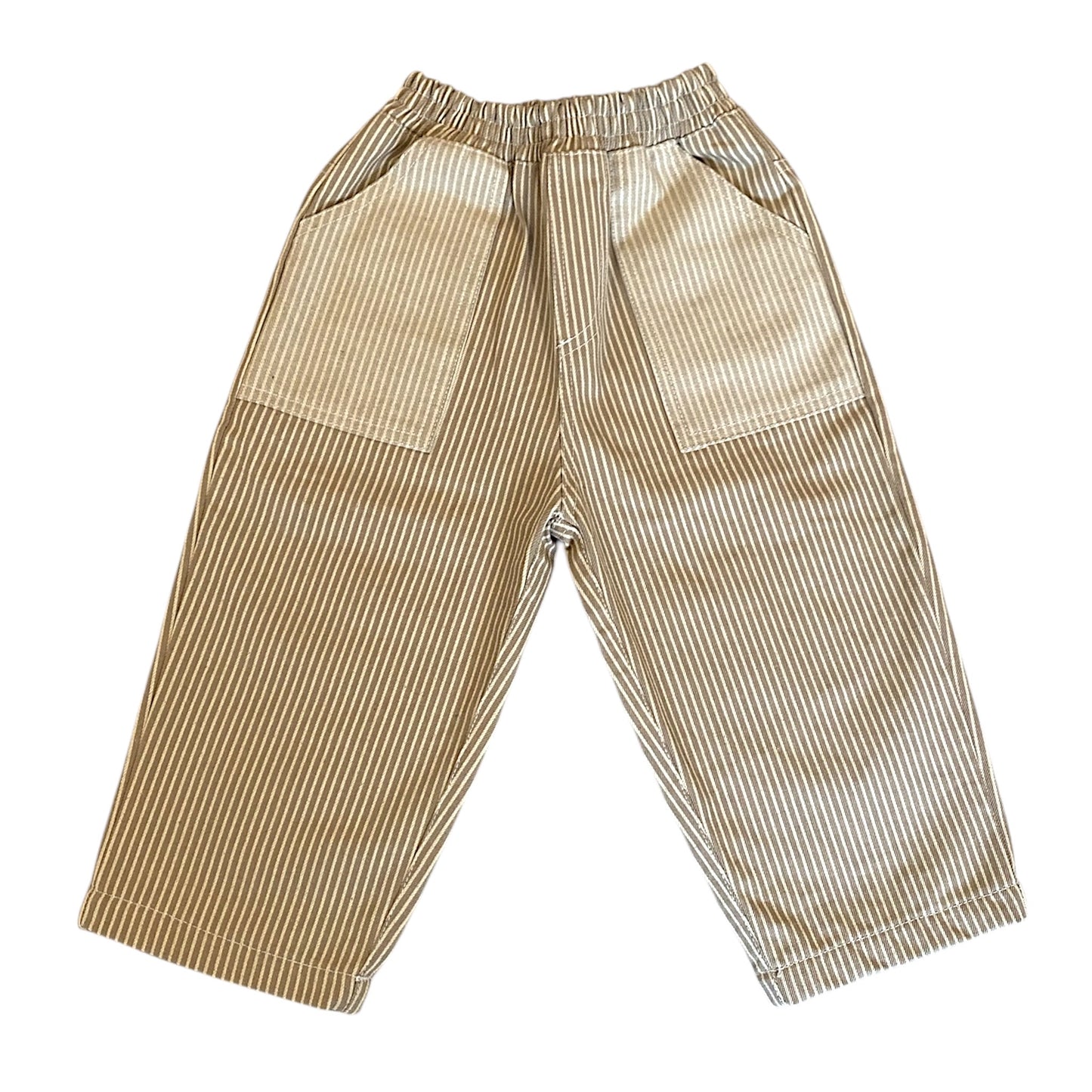 TWIRL PANT NATURAL PINSTRIPE