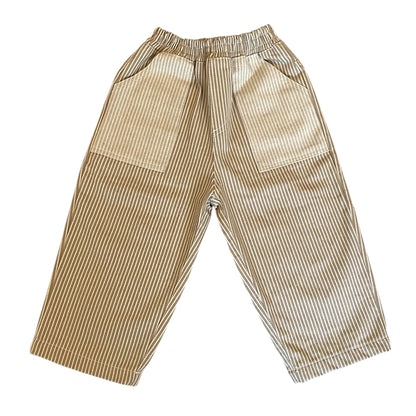 TWIRL PANT NATURAL PINSTRIPE