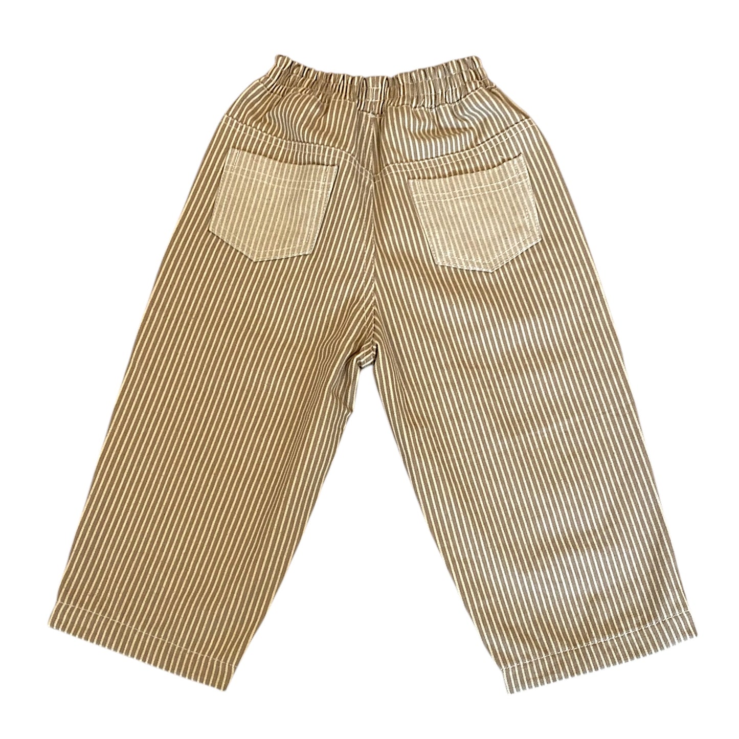 TWIRL PANT NATURAL PINSTRIPE