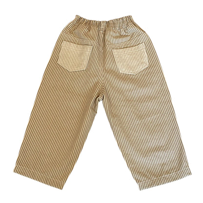 TWIRL PANT NATURAL PINSTRIPE